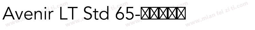 Avenir LT Std 65字体转换